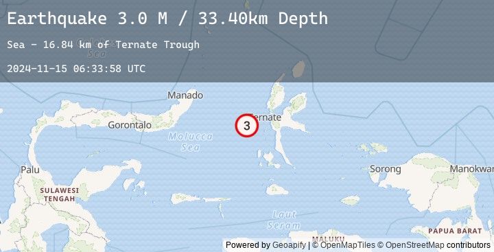 Map of Northern Molucca Sea