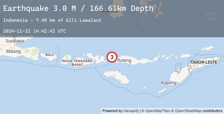 Map of Flores Region, Indonesia