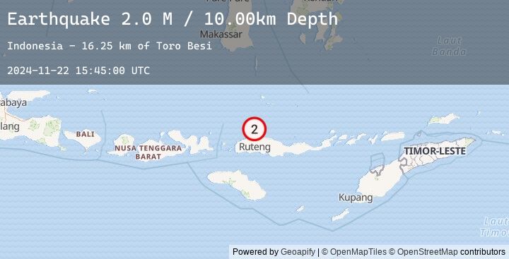 Map of Flores Region, Indonesia