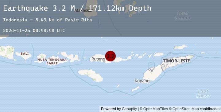 Map of Flores Region, Indonesia