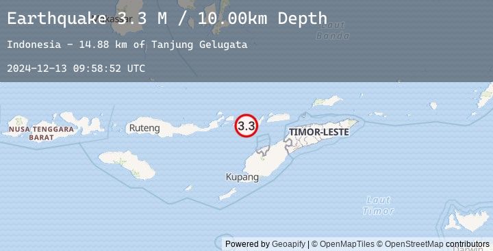 Map of Flores Region, Indonesia