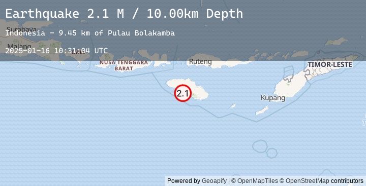 Map of Sumba Region, Indonesia