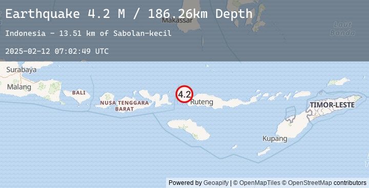 Map of Flores Region, Indonesia