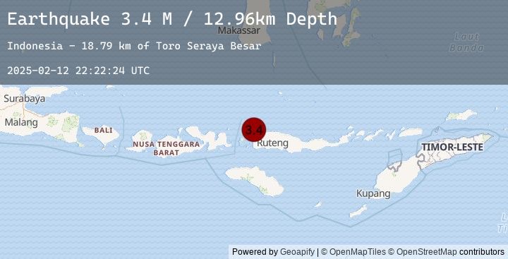 Map of Flores Region, Indonesia