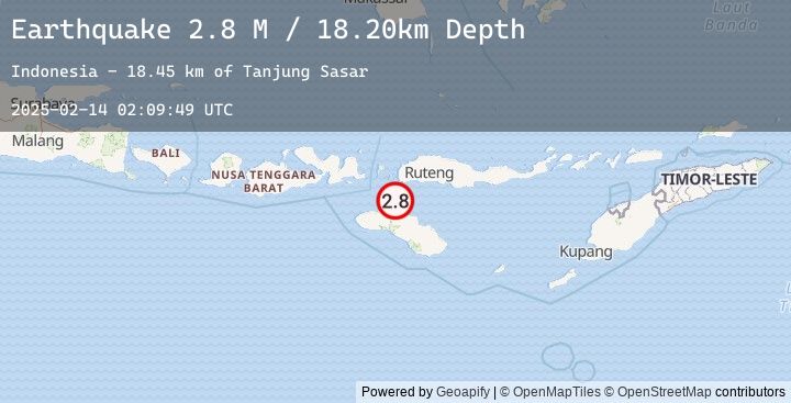 Map of Sumba Region, Indonesia