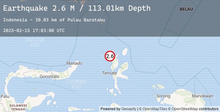 Map of Northern Molucca Sea
