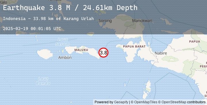 Map of West Papua Region, Indonesia