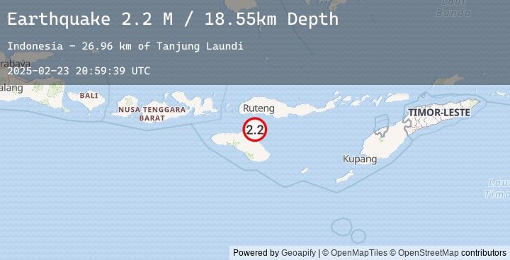 Map of Sumba Region, Indonesia