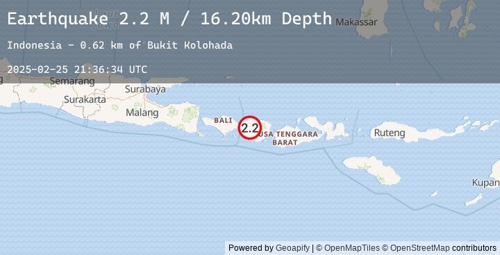 Map of Sumbawa Region, Indonesia