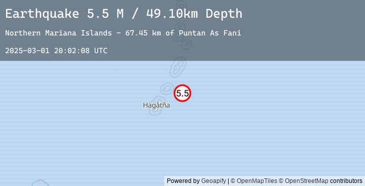 Map of Mariana Islands