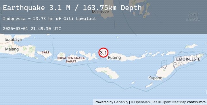 Map of Flores Region, Indonesia