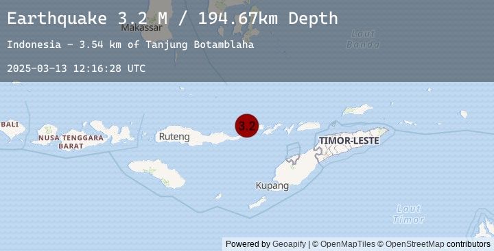 Map of Flores Region, Indonesia