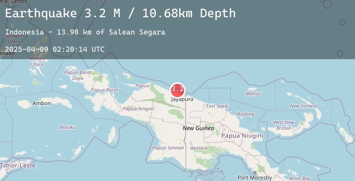 Map of Near North Coast of West Papua