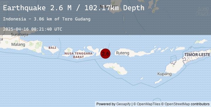 Map of Flores Region, Indonesia