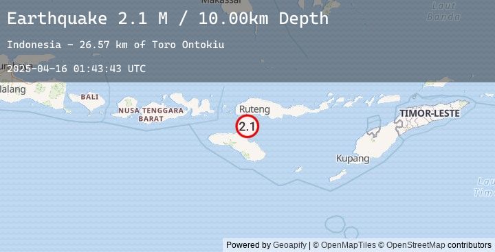 Map of Sumba Region, Indonesia