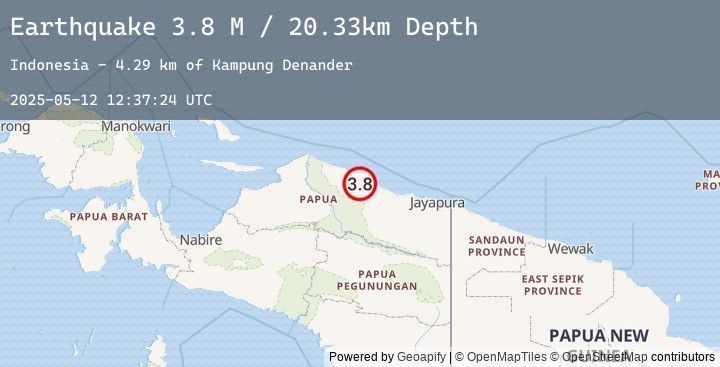 Map of Near North Coast of West Papua