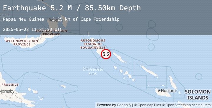 Map of Solomon Islands
