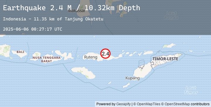 Map of Flores Region, Indonesia