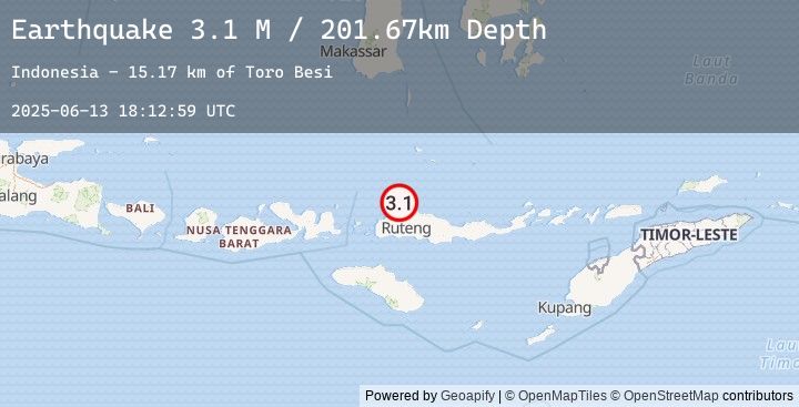 Map of Flores Region, Indonesia