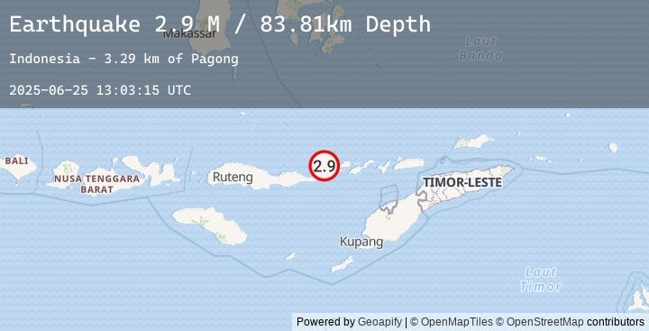 Map of Flores Region, Indonesia