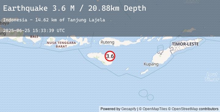 Map of Sumba Region, Indonesia