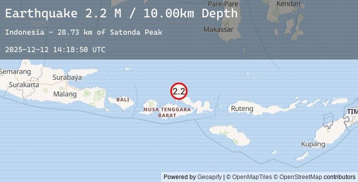 Map of Bali Sea