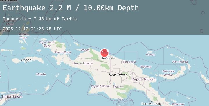 Map of Near North Coast of West Papua