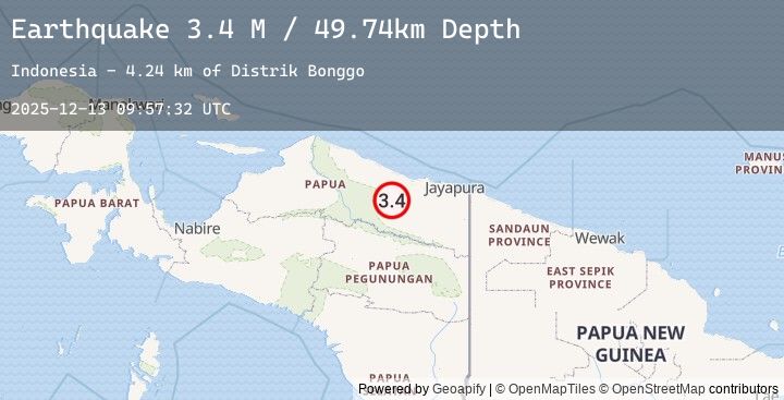 Map of Near North Coast of West Papua