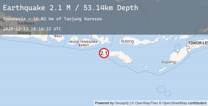 Map of Sumbawa Region, Indonesia