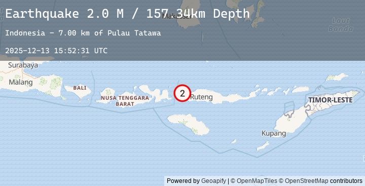 Map of Flores Region, Indonesia