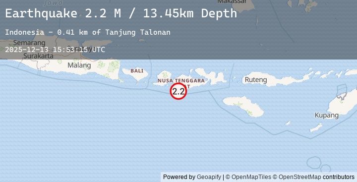 Map of Sumbawa Region, Indonesia