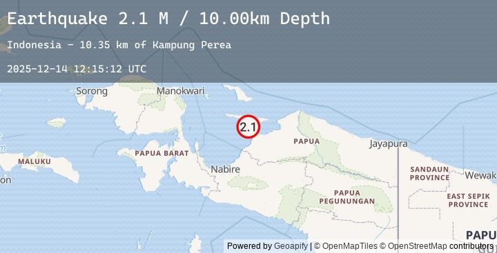 Map of West Papua Region, Indonesia