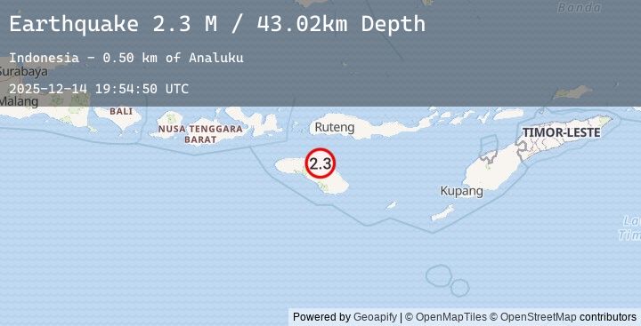 Map of Sumba Region, Indonesia
