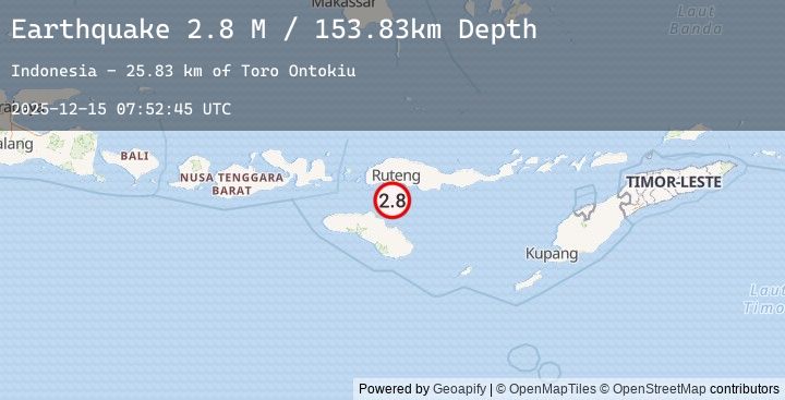 Map of Sumba Region, Indonesia