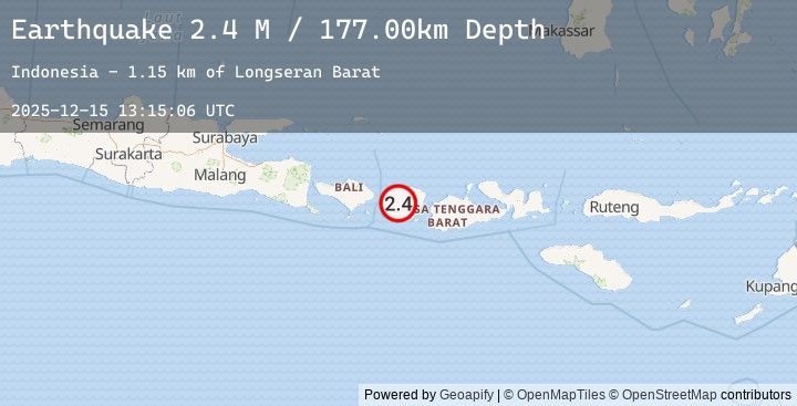 Map of Sumbawa Region, Indonesia
