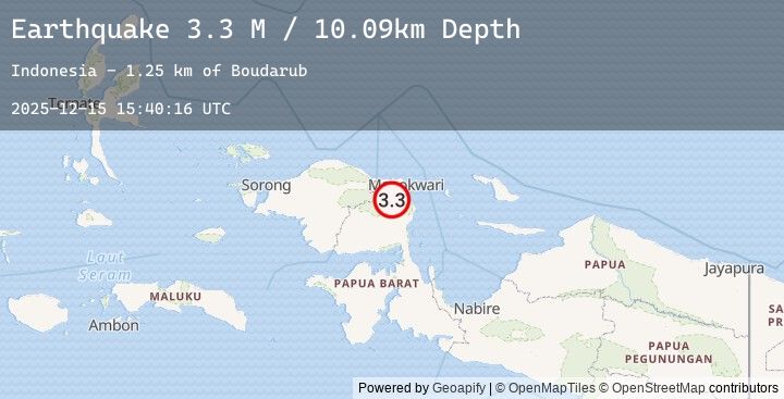 Map of West Papua Region, Indonesia