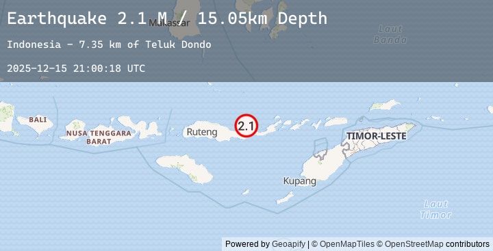 Map of Flores Region, Indonesia