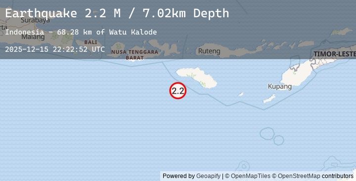 Map of Sumba Region, Indonesia