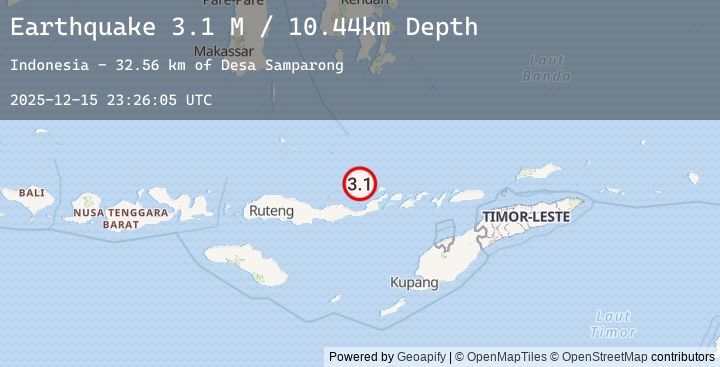Map of Flores Region, Indonesia
