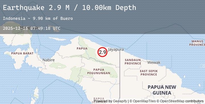 Map of Near North Coast of West Papua