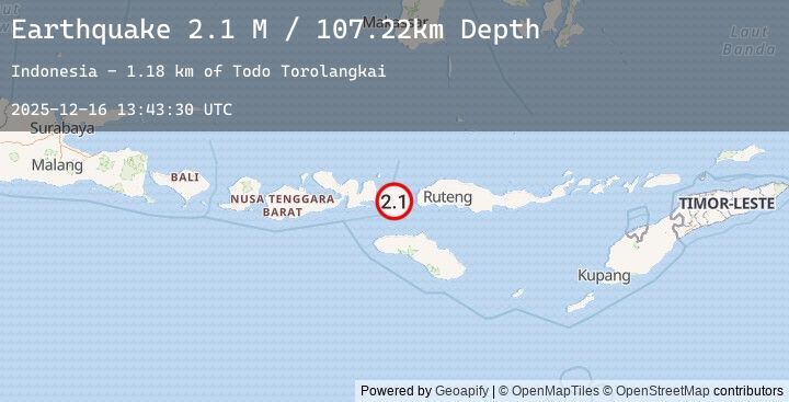 Map of Flores Region, Indonesia