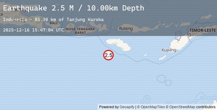 Map of Sumba Region, Indonesia