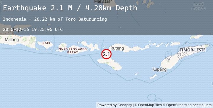 Map of Sumba Region, Indonesia