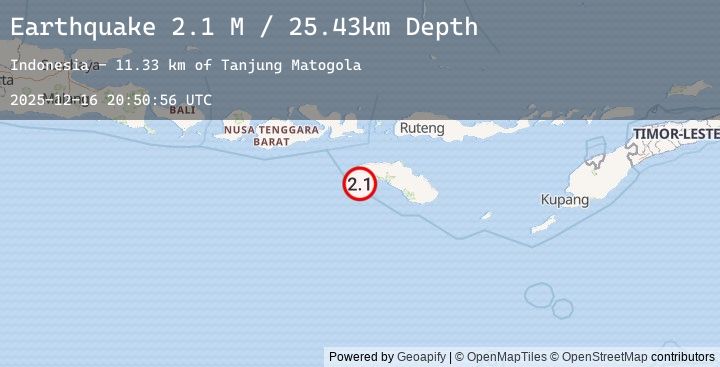 Map of Sumba Region, Indonesia