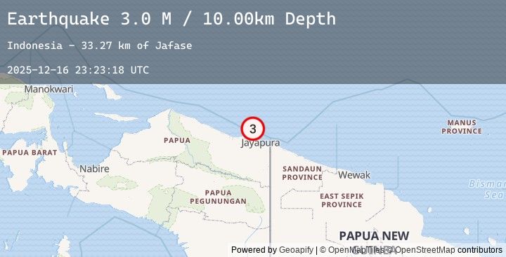 Map of Near North Coast of West Papua