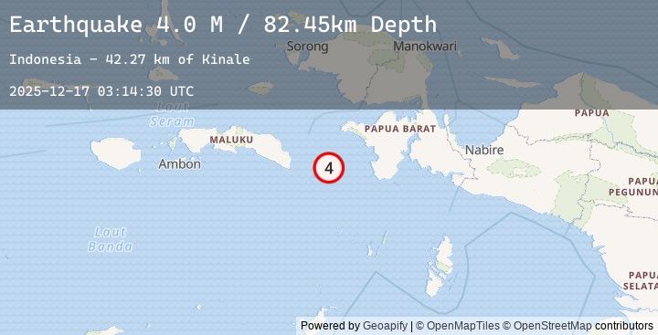 Map of West Papua Region, Indonesia