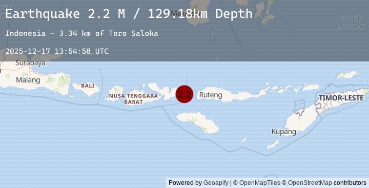 Map of Flores Region, Indonesia