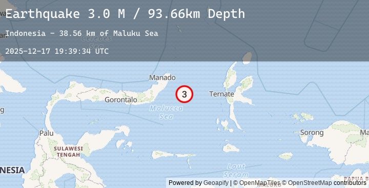 Map of Northern Molucca Sea