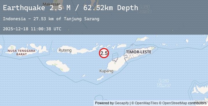 Map of Flores Region, Indonesia