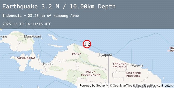 Map of Near North Coast of West Papua